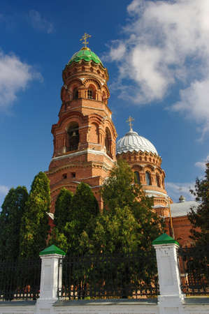 Scenic view of histirical Ascension Church in Trostyanets,, Sumy region, Ukraine.の写真素材