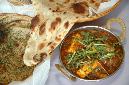 Paneer & Rotti, Popular Dish In India & Pakistanの写真素材