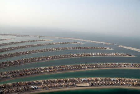 Coastal Settlement's Constructed On The Jumeirah Palm Islandの写真素材
