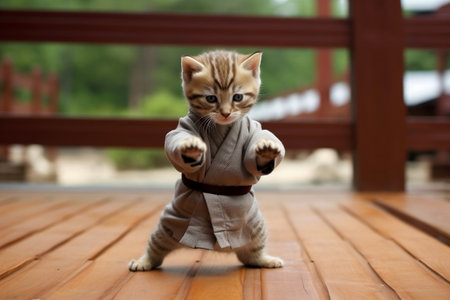 Martial Arts Kitty Feline Warrior and Combat Skillsの素材