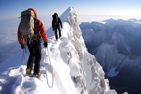 Adventurous Mountain Trekkerの素材