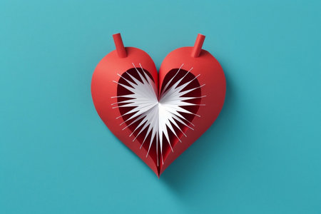 Paper Craft Heartbeat Symbolの素材