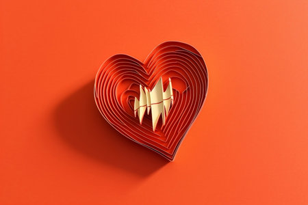 Paper Craft Heartbeat Symbolの素材