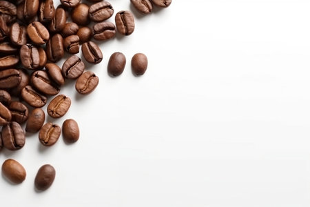 Isolated Coffee Beans in a Sackの素材