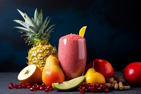 Revitalizing Fruit Smoothie: Fresh and Wholesome Fruit Juiceの素材