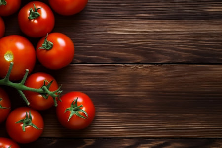 Vibrant Tomato Background with Abundant Copy Spaceの素材