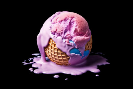 Melting Away Earth Planet Dissolving Like Ice Creamの素材
