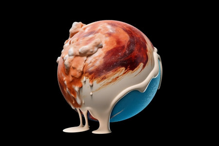 Melting Away Earth Planet Dissolving Like Ice Creamの素材