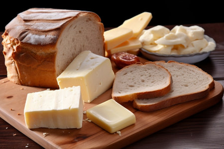 Bread and Cheese Delights Generative AIの素材