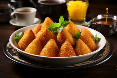 Brazilian Coxinha Snack Generative AIの素材