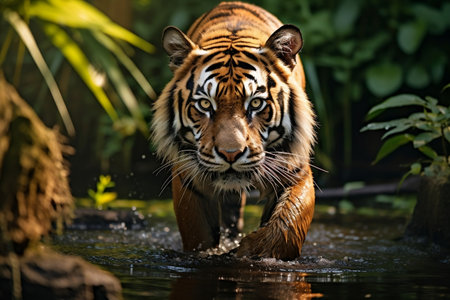 Enchanting Beauty Bengal Tiger in the Wild.の素材