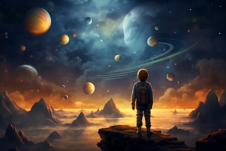 Cosmic Adventure Children's Fantasy Tale of Planets and Spaceの素材
