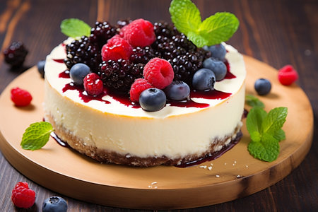 Berrylicious Cheesecake: A Tempting Delightの素材