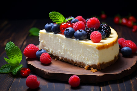 Berrylicious Cheesecake: A Tempting Delightの素材
