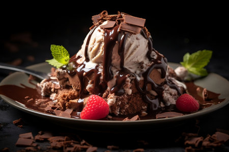 Divine Duo Chocolate with Ice Creamの素材