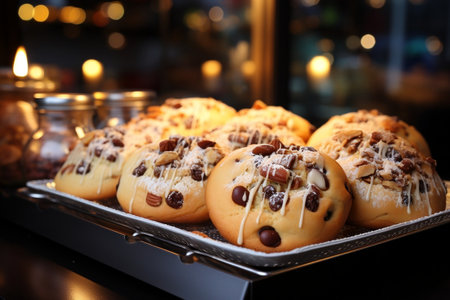 Tempting Treats Cookies in Shop Windowの素材