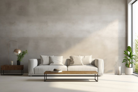 Light Colored Interior Living Room Backgroundの素材
