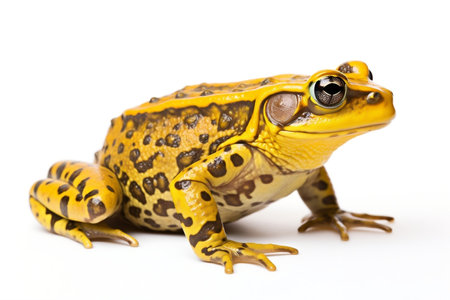 Frog Amphibian Croaker Toad Bullfrog Animal Isolated on White Backgroundの素材