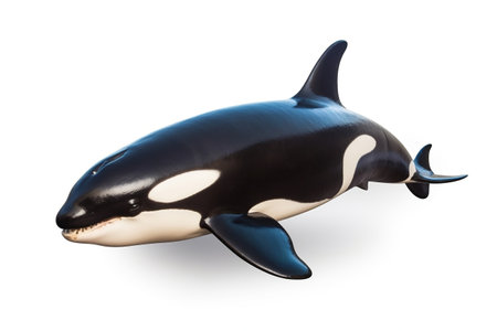 Orca Fish Isolated on White Backgroundの素材