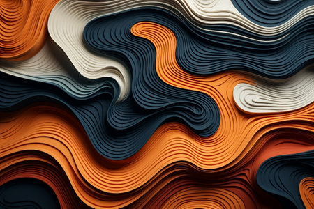 Organic Lines: Abstract Wallpaper Background. Generative AIの素材