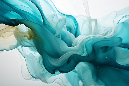 Captivating Visual of Blue and Orange Liquid Background. Generative AIの素材