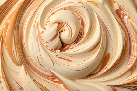 Irresistible Ice Cream Texture with Nuts. Generative AIの素材