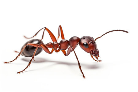 Isolated Ant Walkingwhite Backgroundの素材