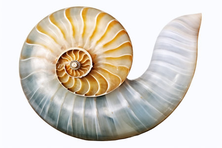 Assorted Gastropod Collection white Backgroundの素材