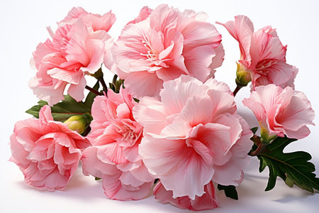 Carnation Blossom Flora Petal Nature white Backgroundの素材
