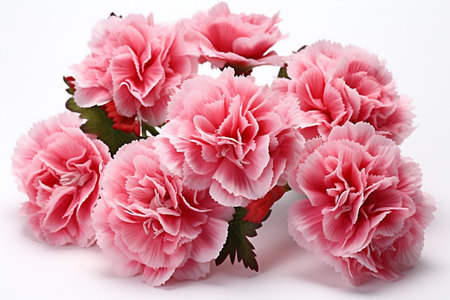 Carnation Blossom Flora Petal Nature white Backgroundの素材