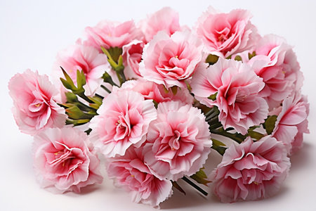 Carnation Blossom Flora Petal Nature white Backgroundの素材