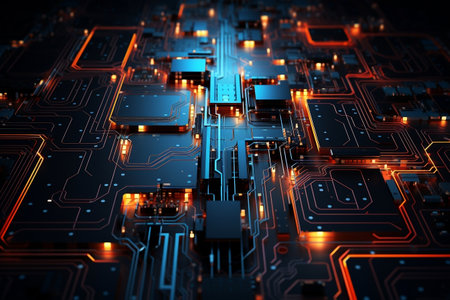 Cyberspace Circuit Abstract Designの素材