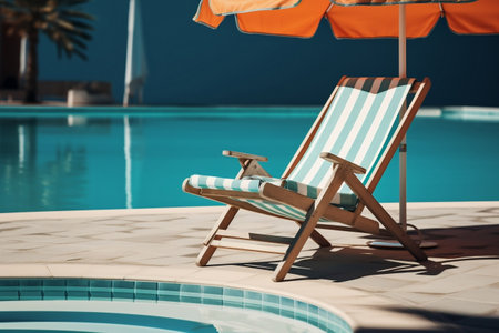 Poolside Lounger Deck Chair by the Beachの素材