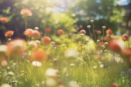 An Abstract Daytime Blur Using Bokeh. Generative AIの素材