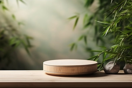 Bamboo product display podium for natural aestheticsの素材