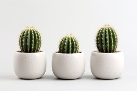 White background PNG available for Summer cactus plantの素材