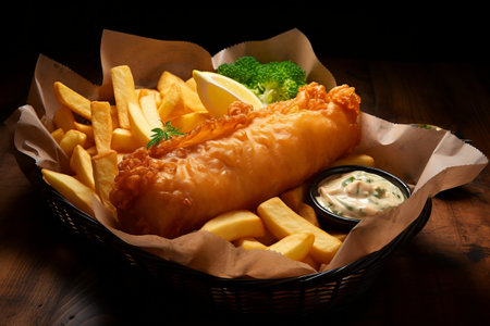 Classic English fish and chipsの素材