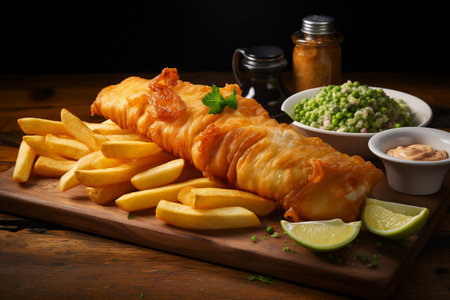 Classic English fish and chipsの素材