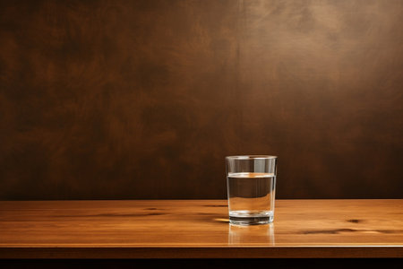 A Refreshing Glass of Water with a Dashing Splash. Generative AIの素材