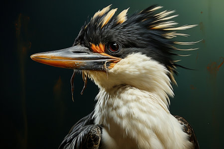 European Shag Bird Artistic Illustration. Generative AIの素材