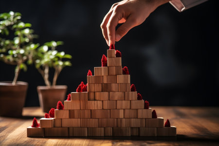 Ascending the Business Growth Ladder. Generative AIの素材