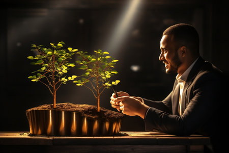 Ambitious Business Plan. Generative AIの素材