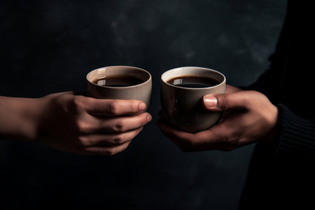 Coffee Time Comrades. Generative AIの素材
