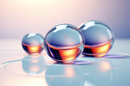 Surface Elegance and Reflections of Spheres.の素材