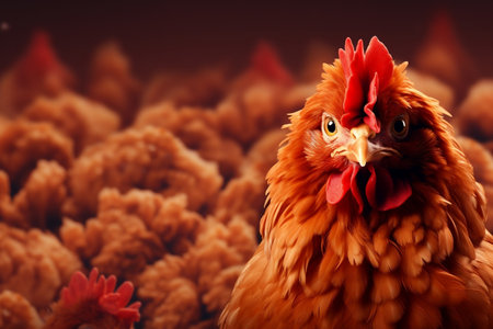 Chicken Kissed Savory Delights Grace an Idyllic KFC Bannerの素材