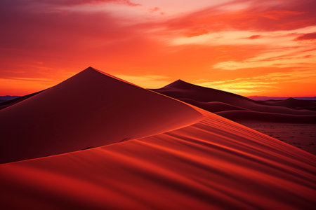 Sunset Splendor Namibia Desert Dunes in Viewの素材