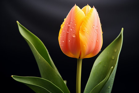 Vibrant Tulip Blossom Up Close During Springの素材