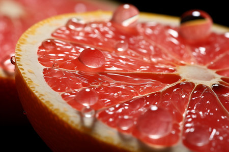 Extreme Micro View of Intricate Fruit Sliceの素材