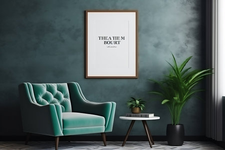 Poster Frame Mock-up in Stylish Interiorの素材