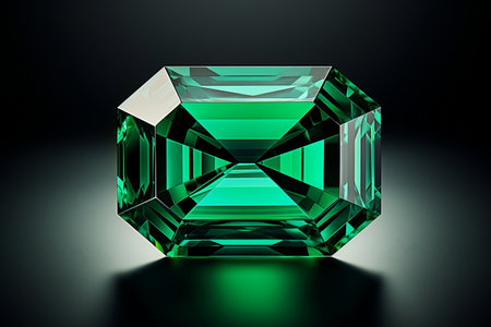 Shiny Isolated Green Emeraldの素材